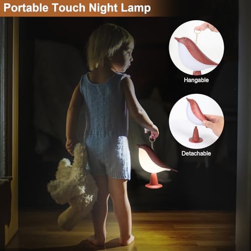 VoMii Bird Desk Lamp, Rechargeable, 3 Color Temperature