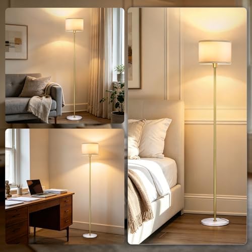 63" Floor Lamp with Marble Base