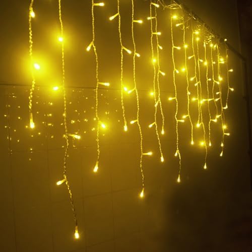 LED Icicle Christmas Lights, 13FT, 96 LEDs