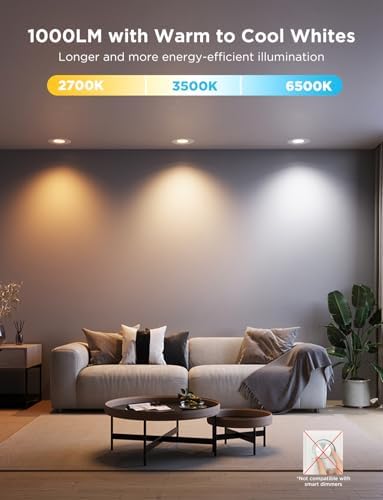 Govee Smart Retrofit 6 Inch Recessed Lighting, 4 Pack