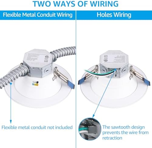 TORCHSTAR 8-Pack 6-Inch 5CCT LED Recessed Light
