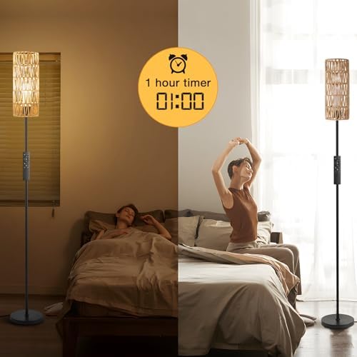 Ambimall 64'' Floor Lamps for Living Room with Remote Control and