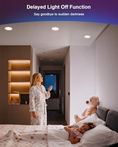 DUSKTEC 6 Inch Color Changing Canless Recessed Lighting