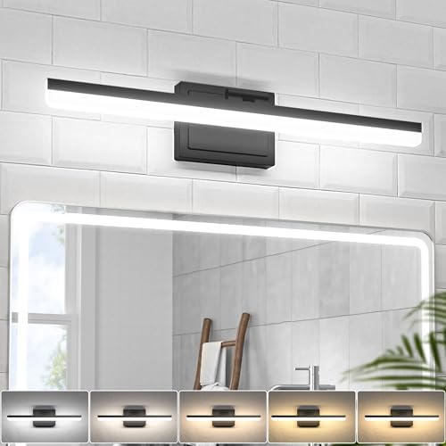 VOLISUN 24 inch Black LED Vanity Light