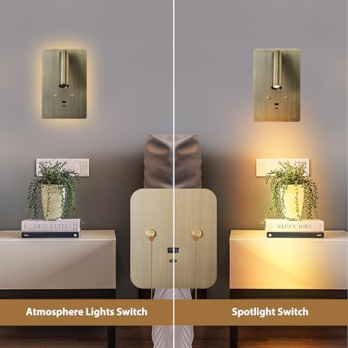 ZEROUNO Dimmable Plug-In Wall Sconce, 3000K