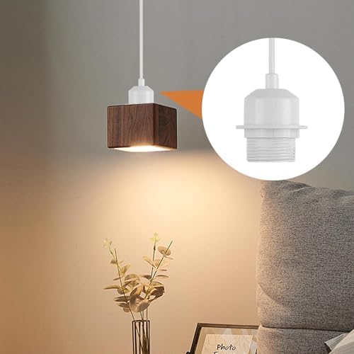2 Pack Vintage E27 Pendant Light Kit