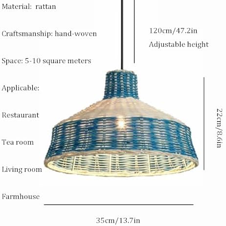 Natural Boho Farmhouse Pendant Light