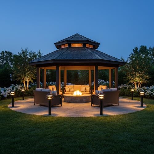 Greenfield PL3TPBLEDG LED 3-Tier Pathlight, Green