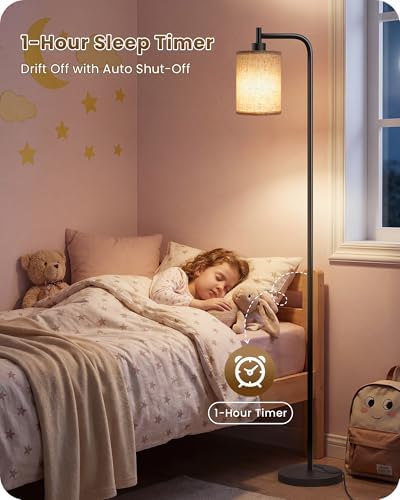 Dimmable Floor Lamp with Remote, 10W Bulb