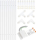 VANoopee 26FT H Track Lighting Rails, White
