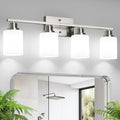Ascher 4-Light Bathroom Vanity Light, Brushed Nickel
