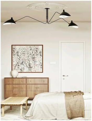 Modern Chandelier, Modern Industrial Style Branched Iron Chandelier