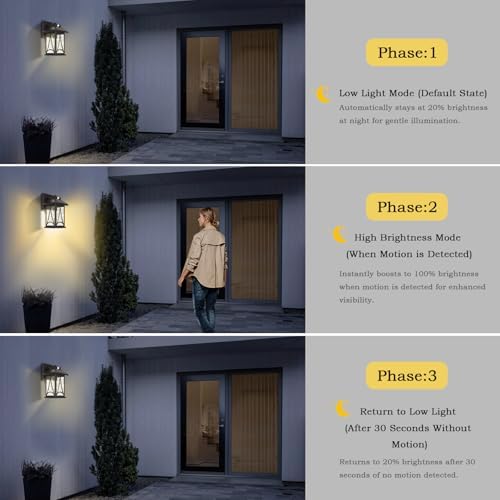 Solar Motion Sensor Wall Lights, Waterproof, SR016-W