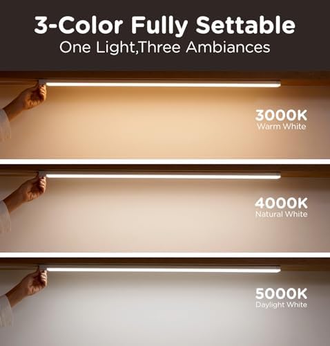 12 Inch White Plug-In Under Cabinet Lights, 1 Pack