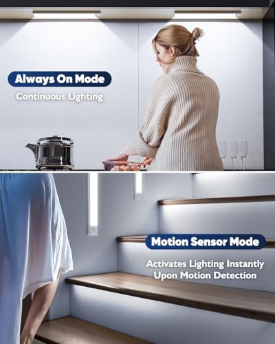 12'' Under Cabinet Lights, 2500mAh LED Battery Operated Rechargeable