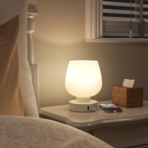 Seealle Small Touch Table Lamp, 3 Way Dimmable