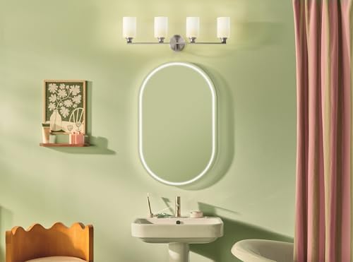 Kichler Gioe 4-Light Brushed Nickel Bathroom Vanity Light