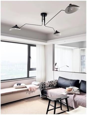 Modern Chandelier, Modern Industrial Style Branched Iron Chandelier