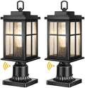 VIANIS Black 120V Hardwired Outdoor Post Light
