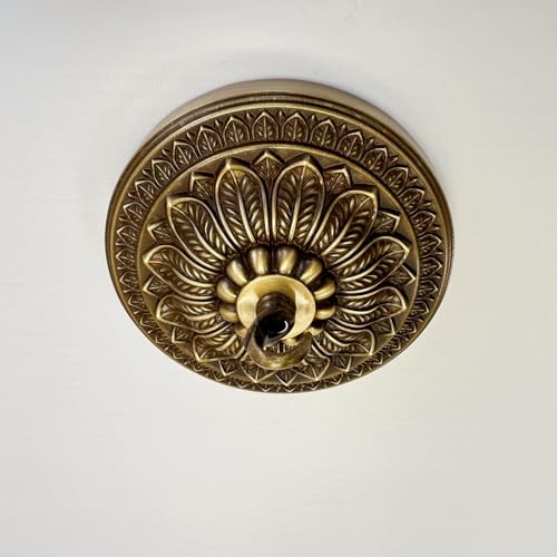 5.9 Inches Brass Ceiling Light Canopy Plate