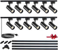 J&L Type Dimmable LED Track Lighting Kit, Adjustable Heads