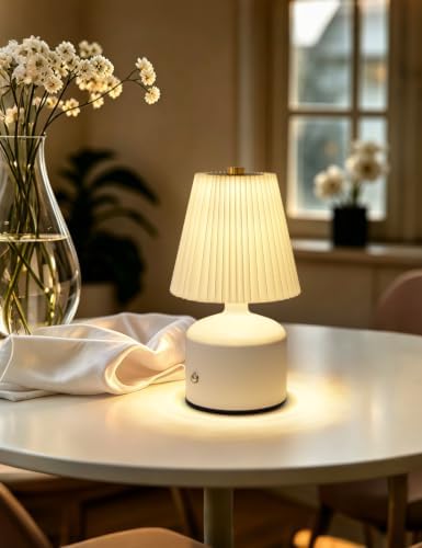 Small Rechargeable Table Lamp with 3-Color Dimming