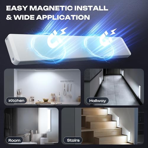 5 Pack Rechargeable Motion Sensor Under Cabinet Lights