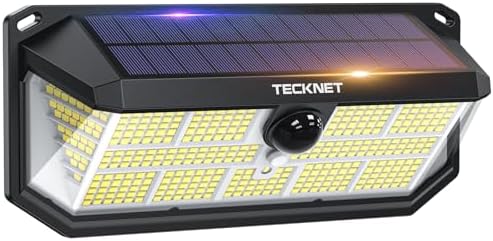 TECKNET 495 LED Solar Motion Sensor Wall Lights