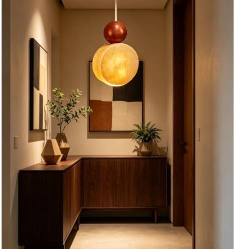 Modern Travertine Pendant Light, E27