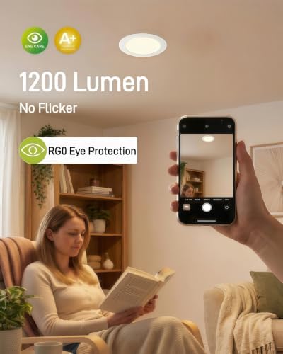 LEDYOND 6 Inch 6Pack LED Recessed Lights