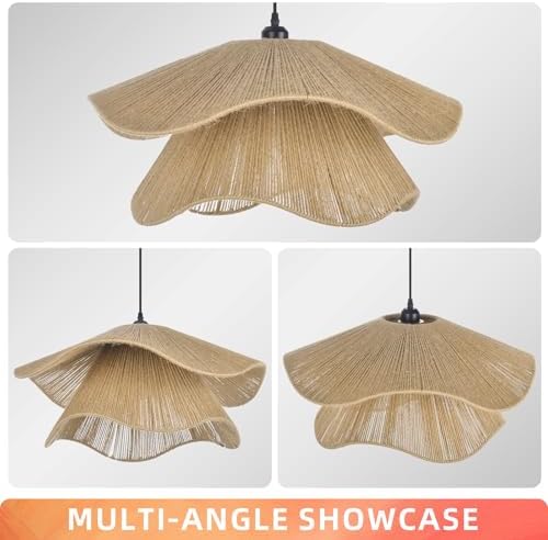 Arturesthome Coastal Woven Rope Pendant Light