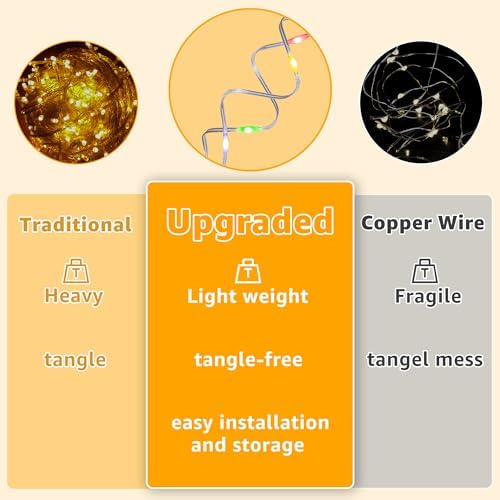 Ollny Curtain Lights, 300 LED, 9.8FT x 9.8FT