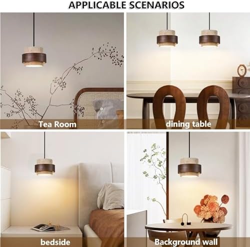 Yellow Travertine Pendant Light, Natural