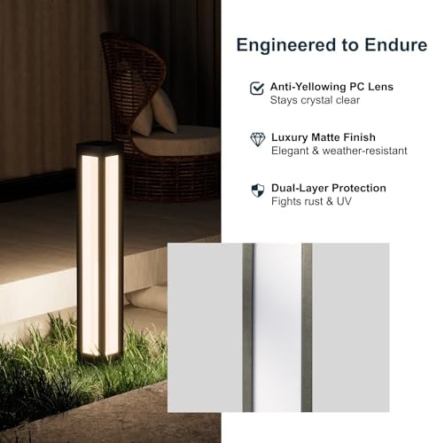 SkyGlow 32" 12V/120V LED Bollard Light