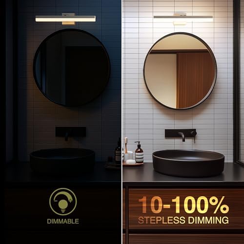 ZAGO 24 Inch Chrome LED Vanity Light