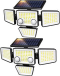 LYWALT Solar Security Lights, 3000LM, 4 Heads