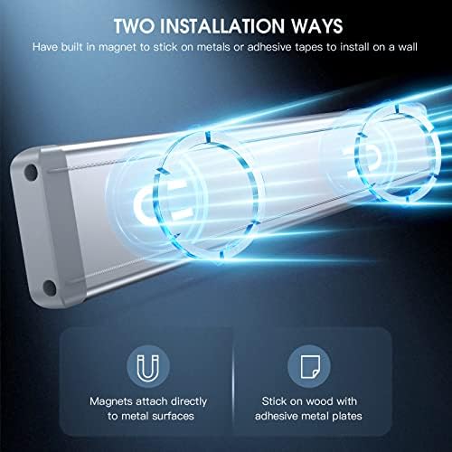 14.7" Rechargeable Motion Sensor Under Cabinet Lights, 2 Pack