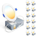 Ensenior 12 Pack 4 Inch LED Recessed Ceiling Light