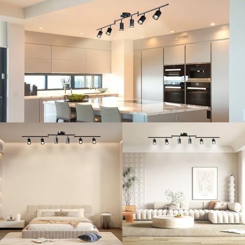 LED 6-Light Track Lighting Kit, 3 Color Adjustable