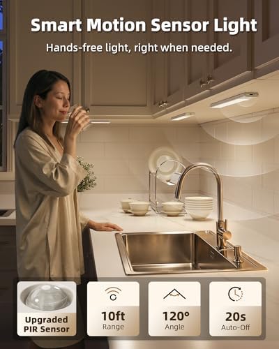 EZVALO 8'' Rechargeable Under Cabinet Light