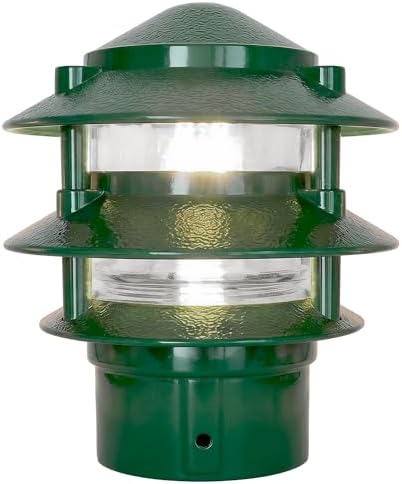Greenfield PL3TPBLEDG LED 3-Tier Pathlight, Green