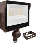 LUXRITE 60/70/80W LED Flood Lights Outdoor with Photocell Sensor, Up to 11680LM Super Bright Security Light, 3CCT 3000K-5000K, IP65 Waterproof - Field & Lumen Lighting