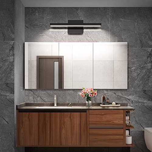VOLISUN Bathroom Vanity Light, 15.7 Inch, Black