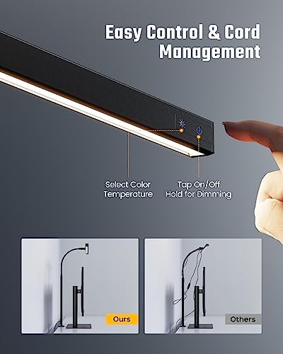 SUPERDANNY 12W Gooseneck LED Desk Lamp with Clamp