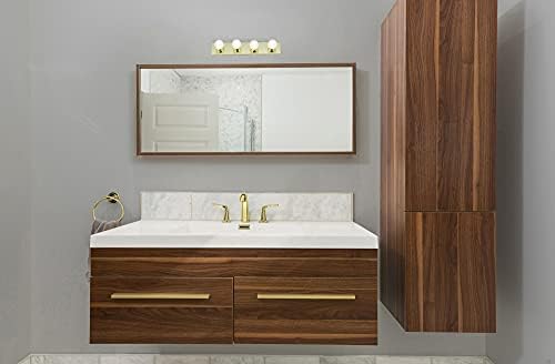 Nuvo Lighting SF77/189 Four Light Vanity, Brass-Polished/Cast