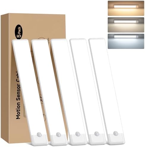 7.9 inch Motion Sensor Under Cabinet Light, 5-Pack