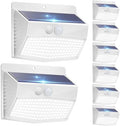 Peasur Solar Motion Sensor Lights, 8 Pack