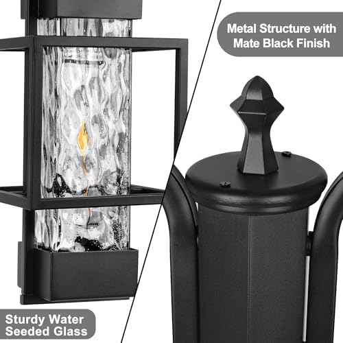 PARTPHONER 2-Head Outdoor Lamp Post Light