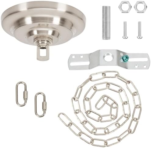 Light Fixture Canopy Kit, 5.3 Inches, 5.9 Feet Chain