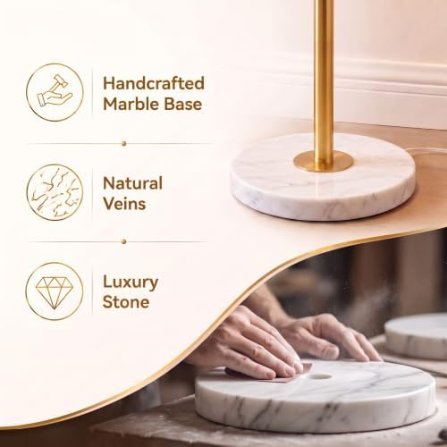 Qingmiao Gold Floor Lamp, 55"-67" Adjustable, Dimmable